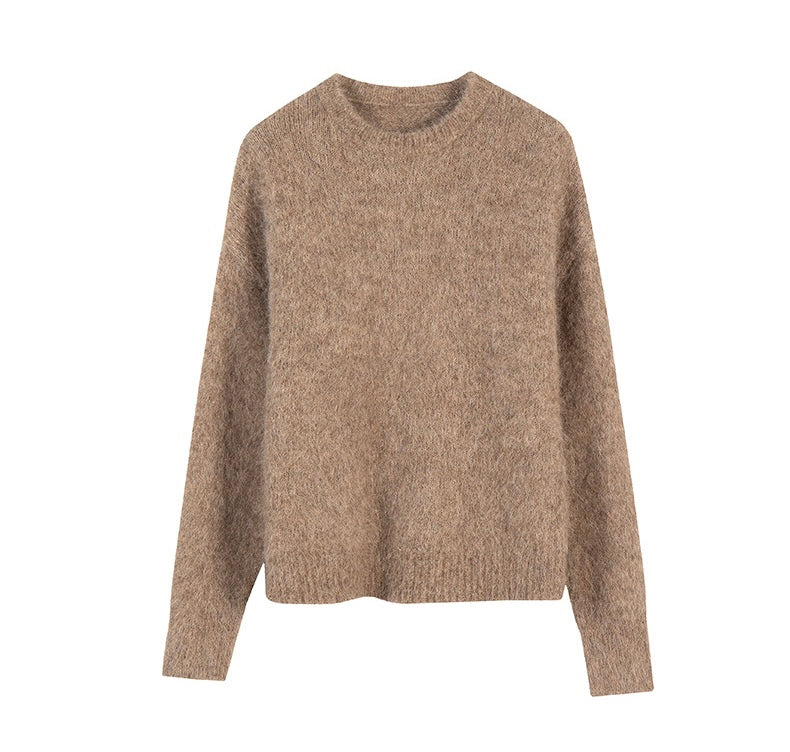 Alpaca trui dames - luxe zachte woltrui met ronde hals NOUVÉL THE LABEL