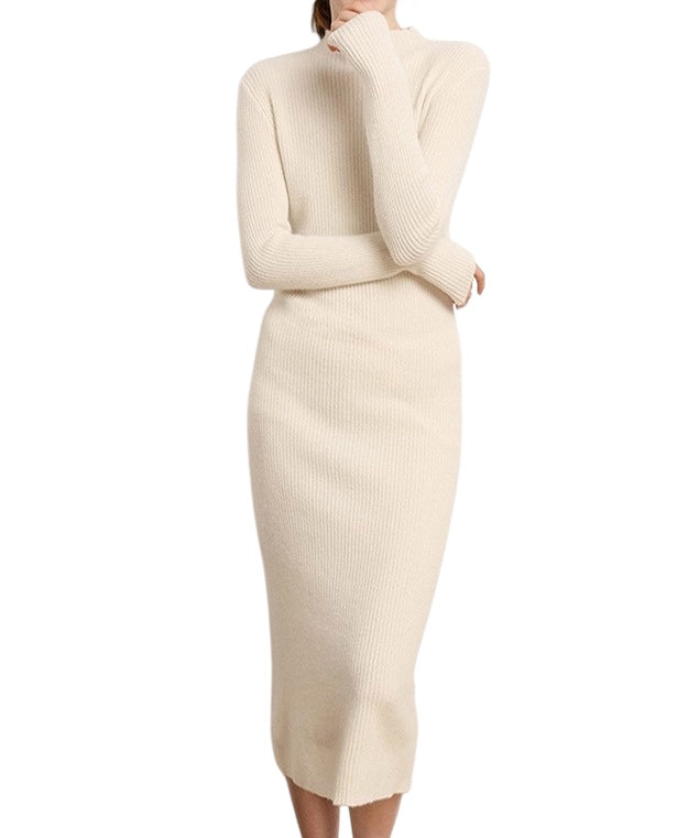 Merino Wol Jurk Dames | Ribbed | Premium Knitwear