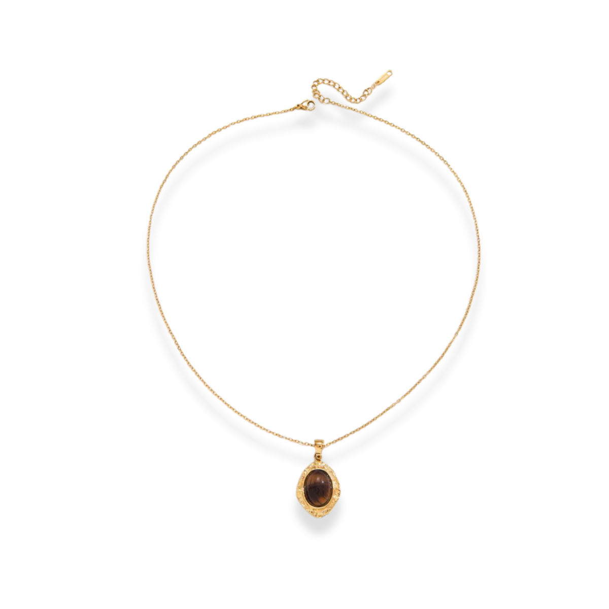 THE SIGNATURE PENDANT | TIGER'S EYE NOUVÉL THE LABEL