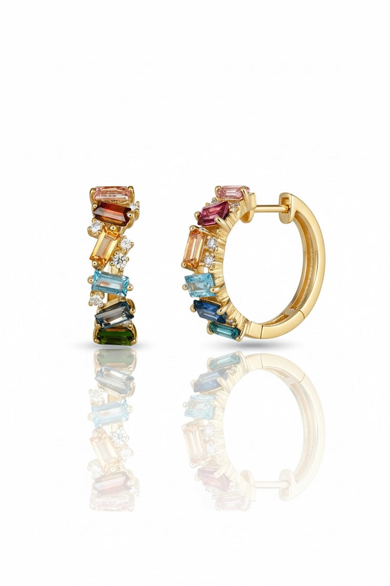 Atelier Irregular Hoops | 925 Sterling Zilver & Zirconia