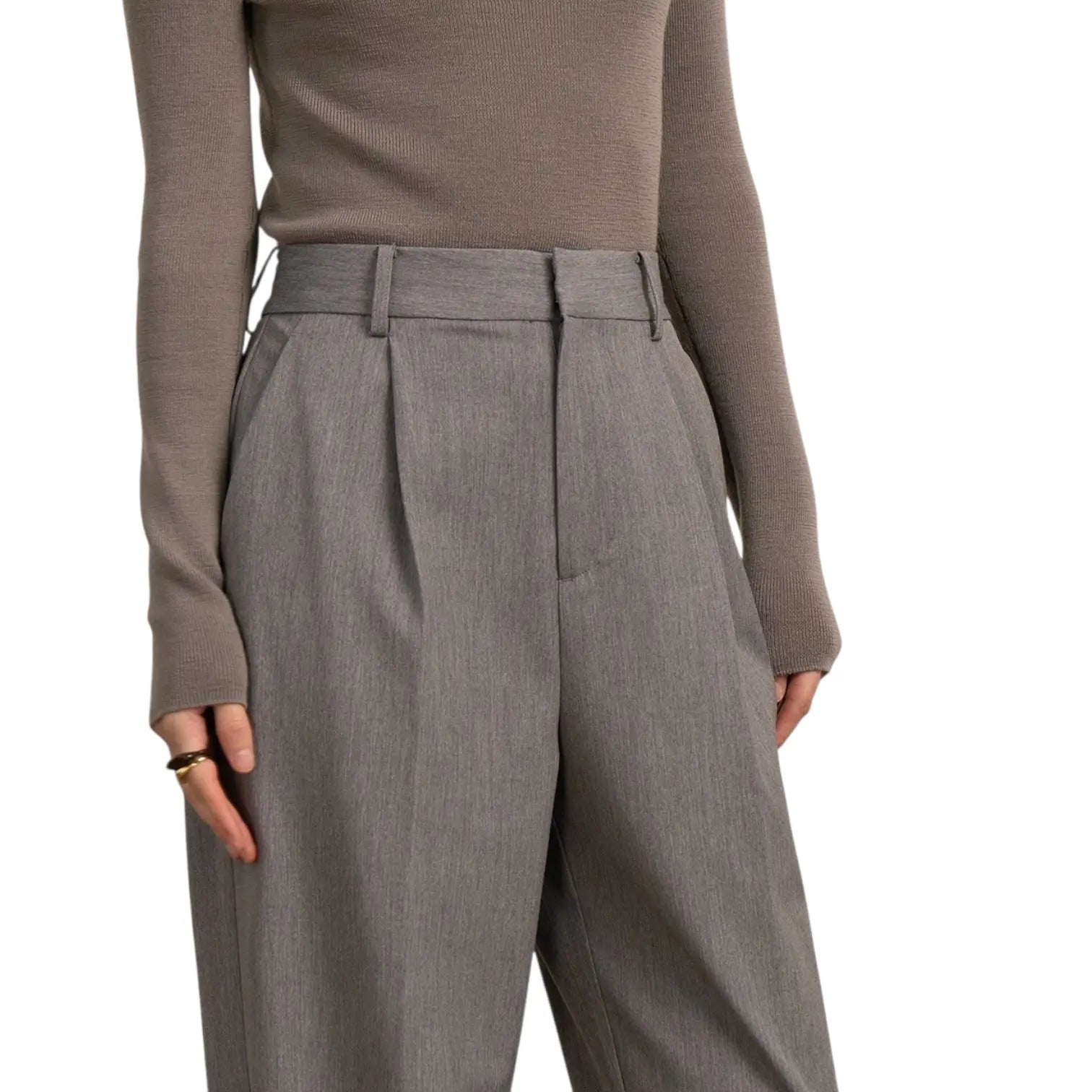 Tailored Hoge Taille Pantalon | Dames | Nouvél the Label