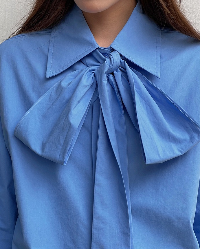 Eloise Katoenen Blouse met Strik