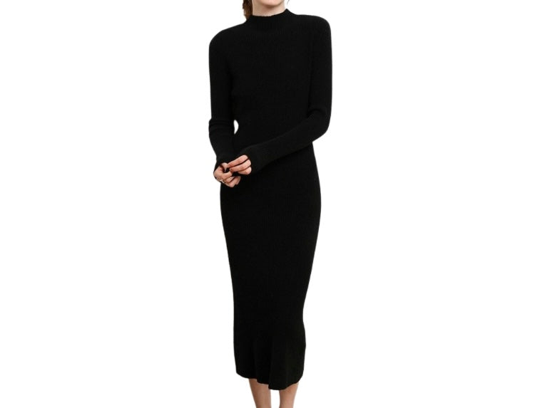 Merino Wol Jurk Dames | Ribbed | Premium Knitwear