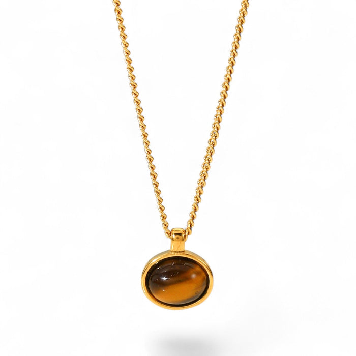 The Classic Pendant | Tiger's Eye Nouvél the Label