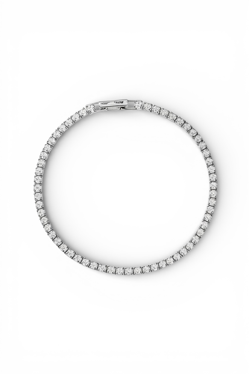 Classic Tennis Armband | Solid S925 Zilver