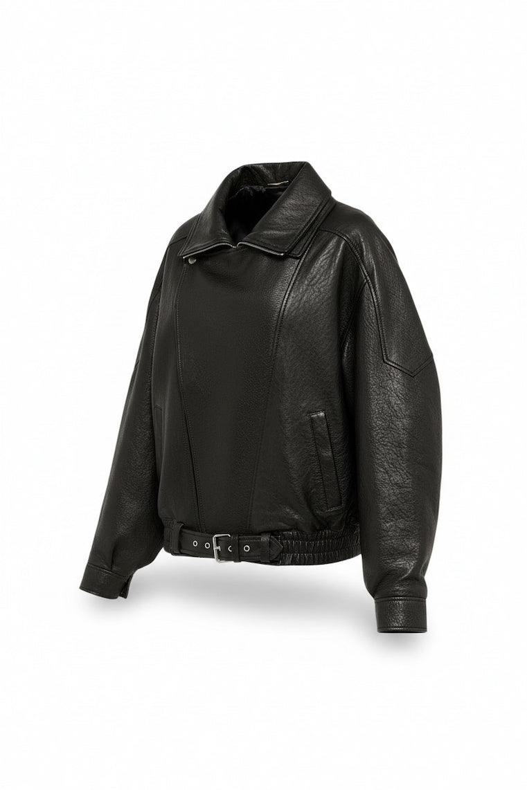 Premium leren biker jas
