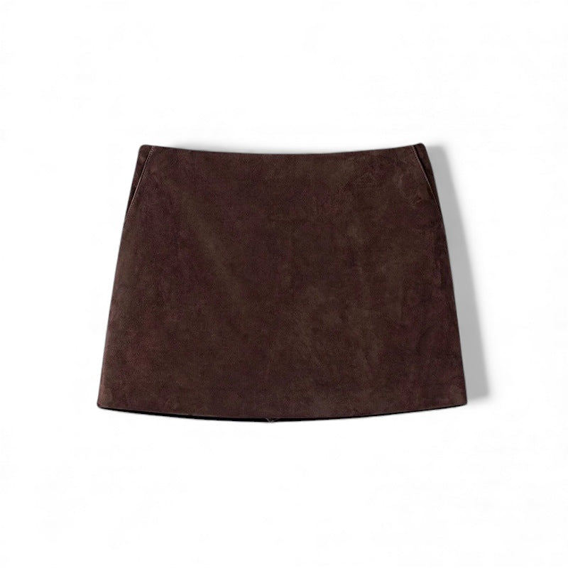 De Essential Leather Skirt | 100% Echt Leer