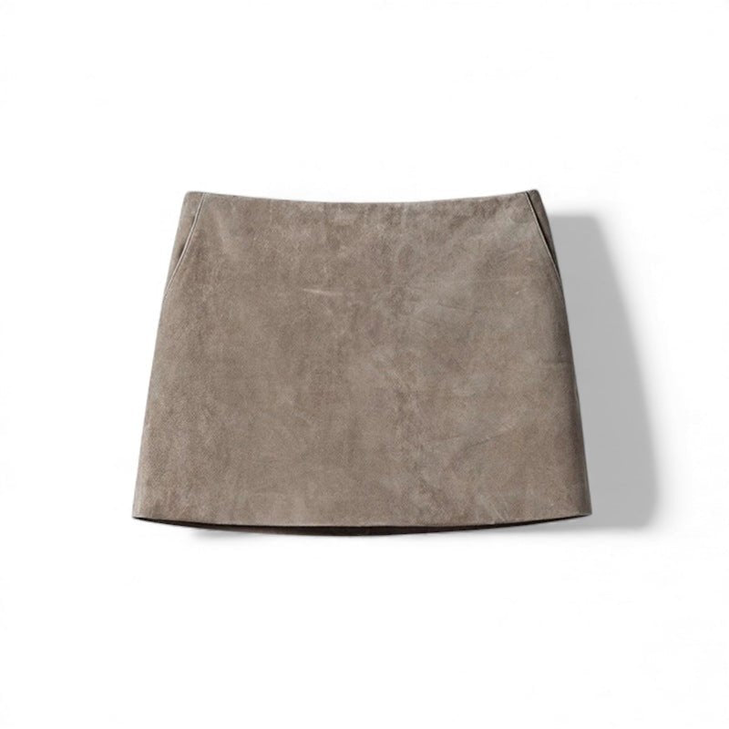 De Essential Leather Skirt | 100% Echt Leer