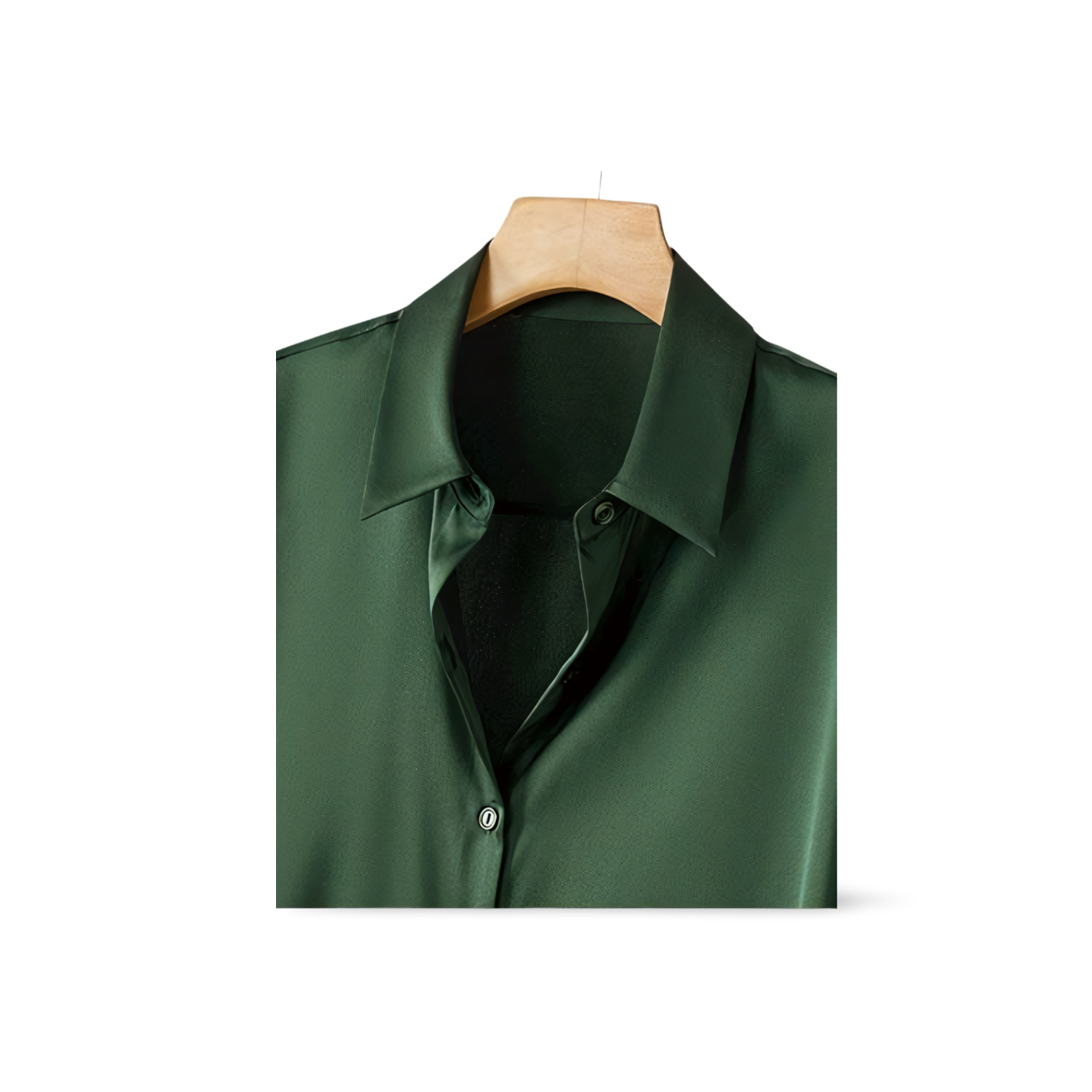 Groene Zijden Essential Blouse | Nouvél the Label