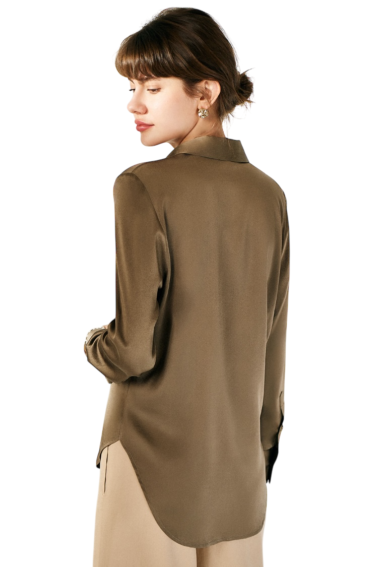 Zijden Blouse Overhemd | Dames | 100% Zijde Premium