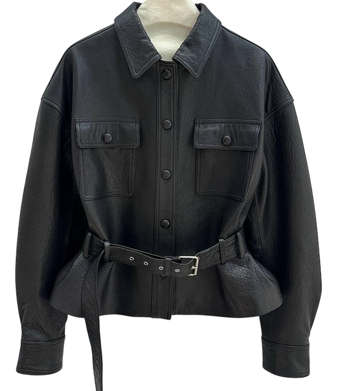 Leren Jas | Dames | Zwart | Echt Schapenleer