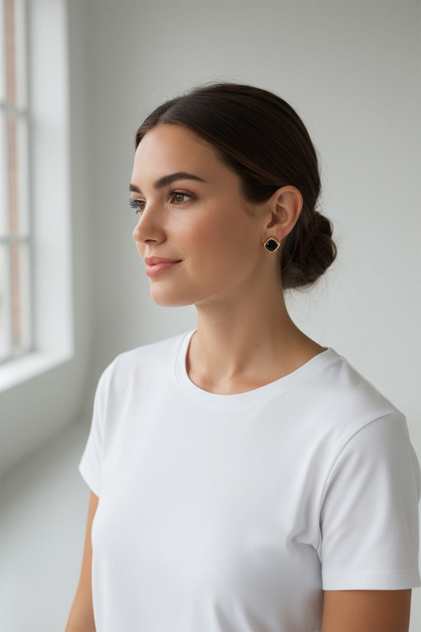 De Signature Stud | Onyx