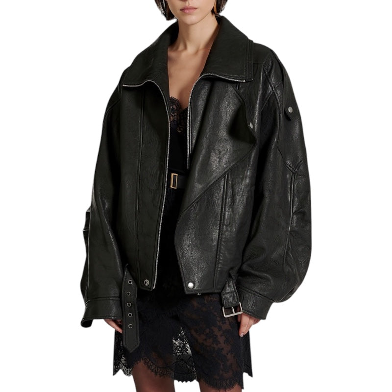 Leren Biker Jas Dames Zwart | Signature Leather Jacket