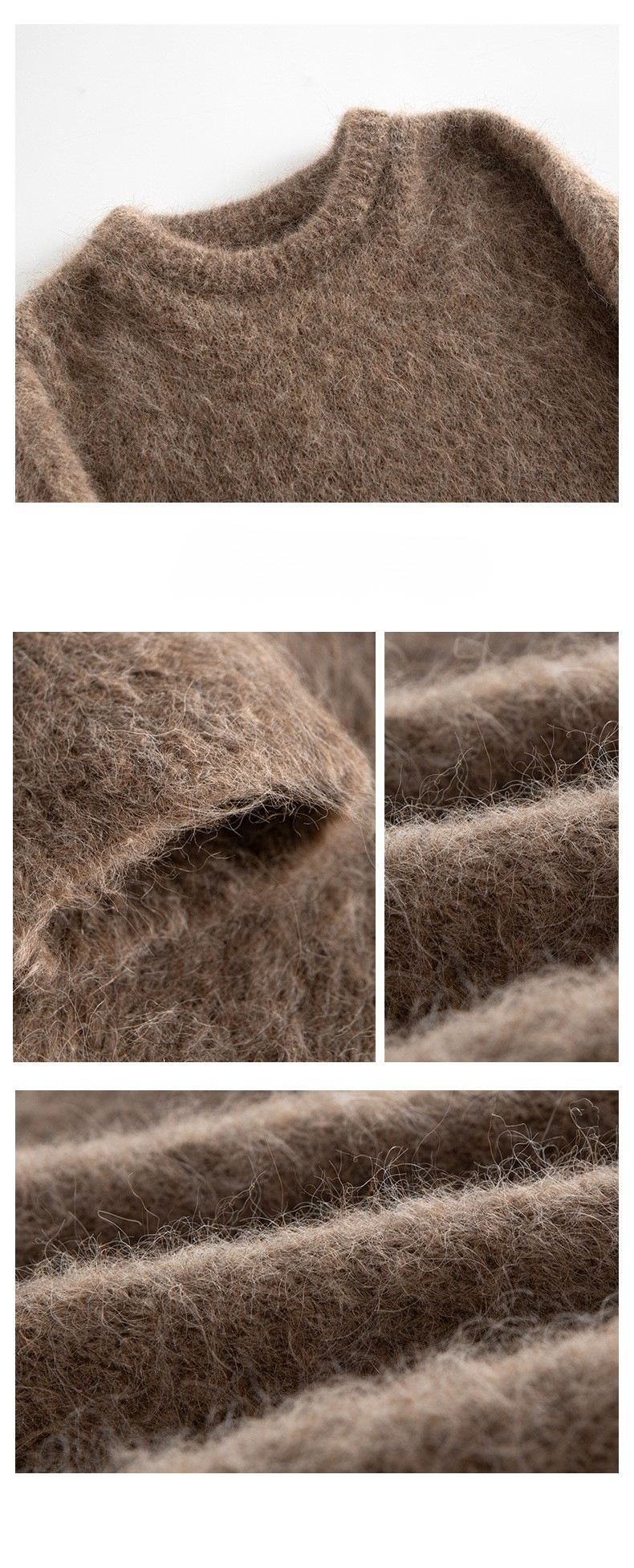 Alpaca trui dames - luxe zachte woltrui met ronde hals NOUVÉL THE LABEL