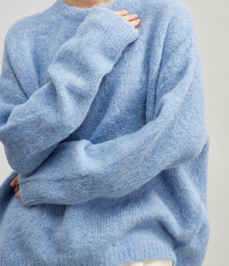 Alpaca trui dames - luxe zachte woltrui met ronde hals NOUVÉL THE LABEL