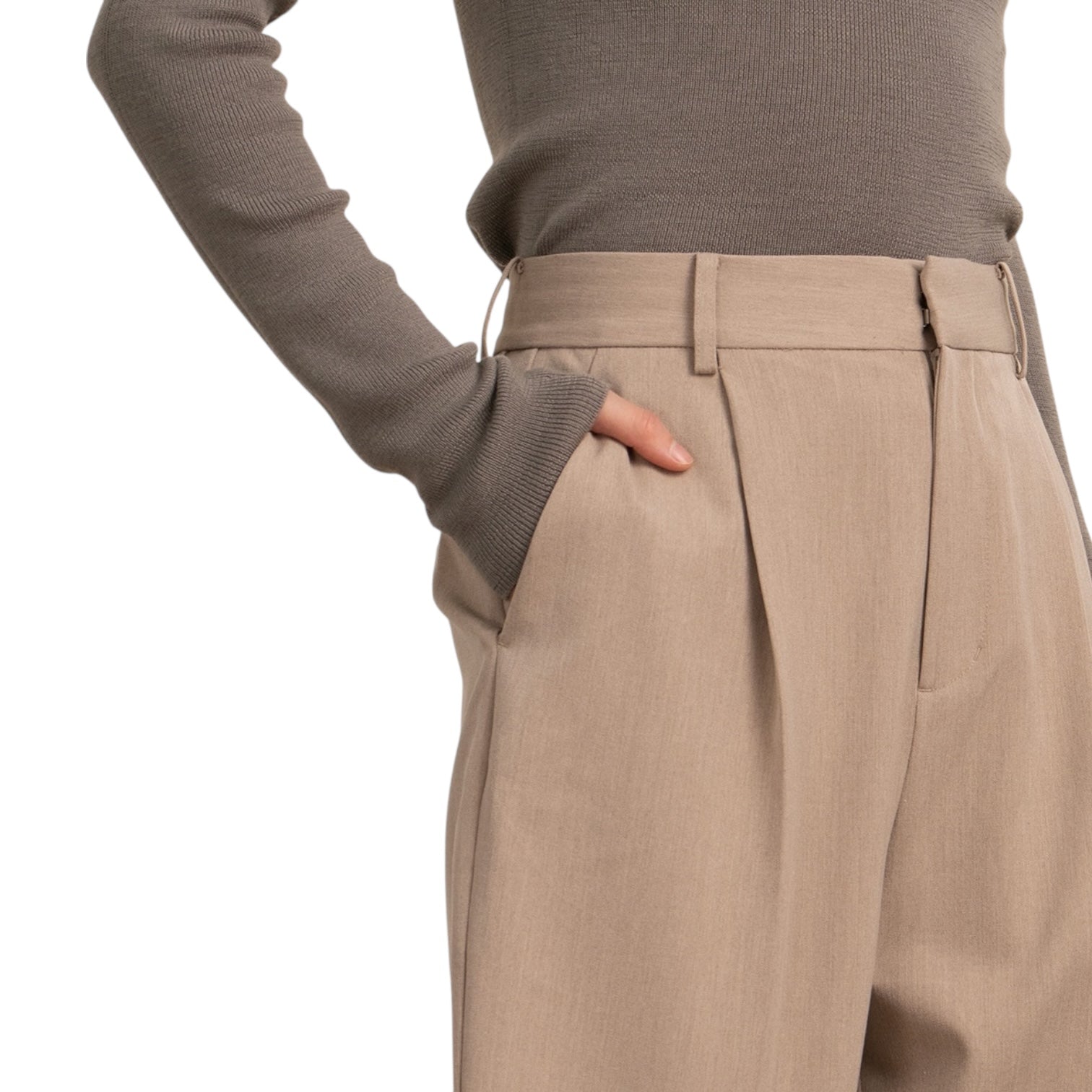 Tailored Hoge Taille Pantalon | Dames | Nouvél the Label