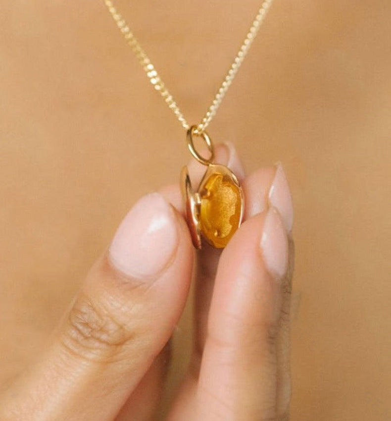 Gouden Medaillon met Foto | 925 Zilver & Vermeil