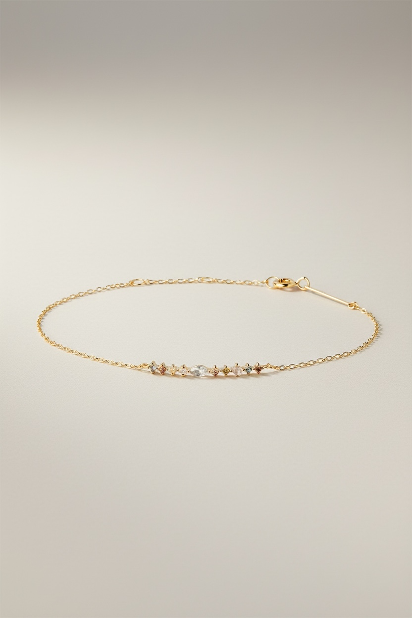 Celeste armband in 925 sterling zilver in goudkleurige uitvoering