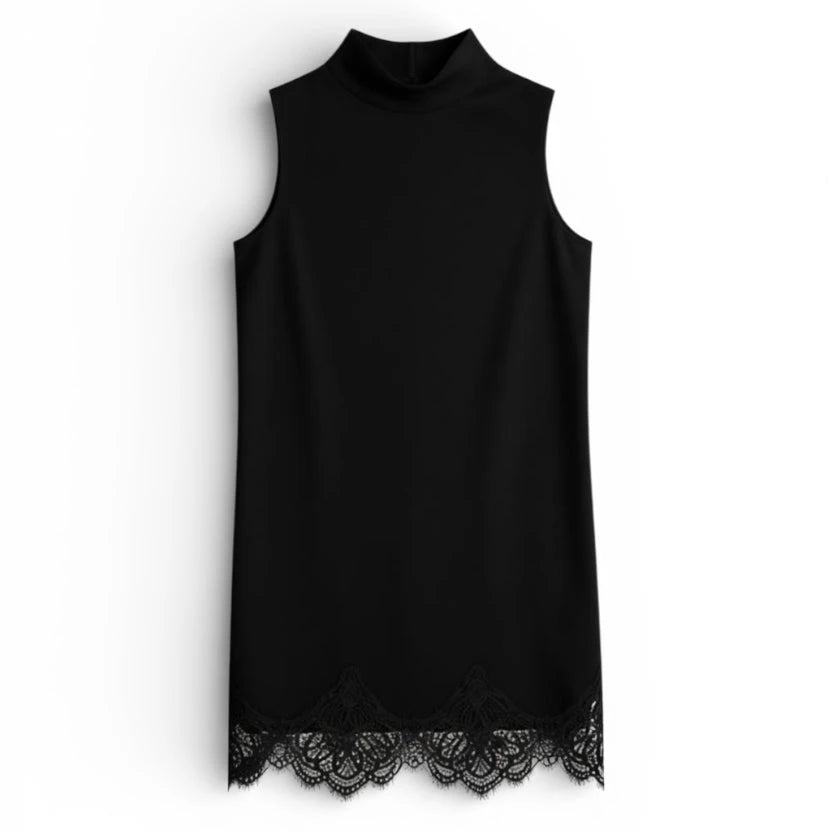 High-Neck Lace Jurk | Jurk - Nouvél the Label®