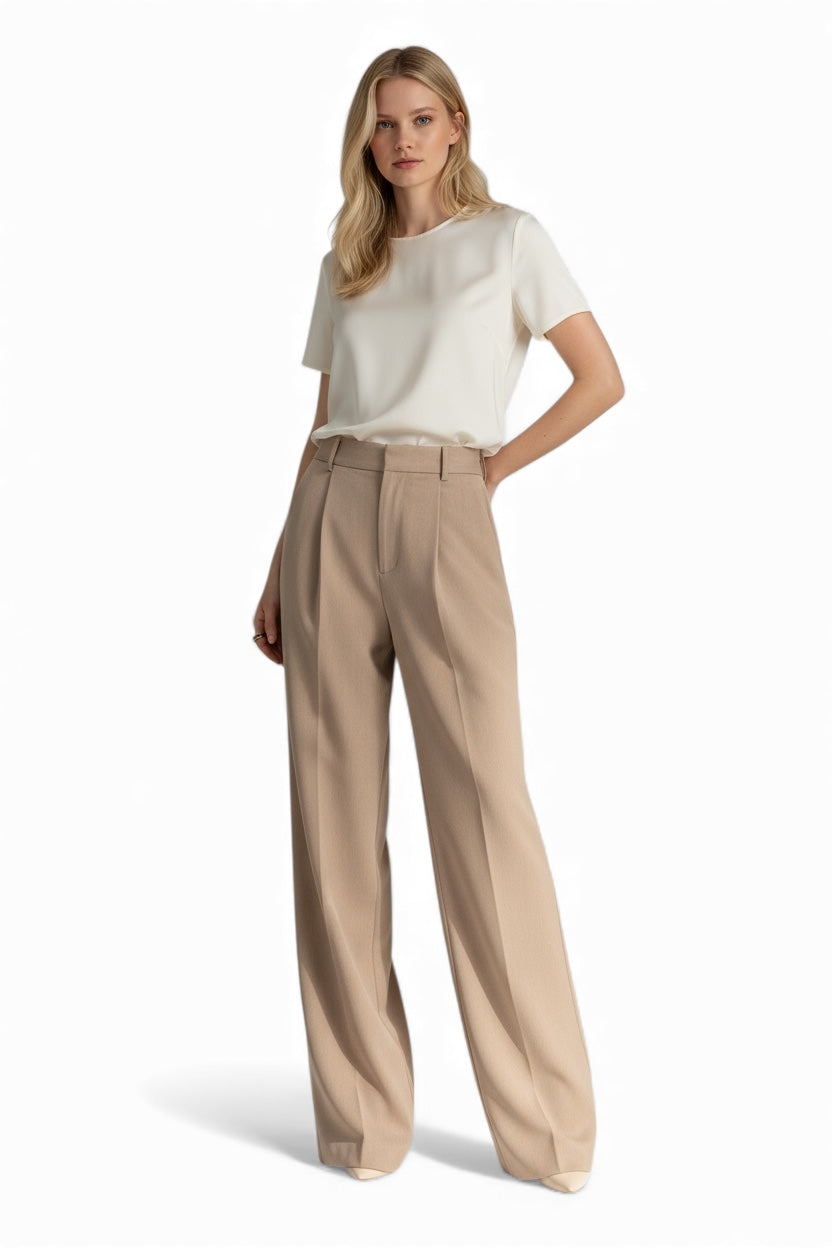 Tailored Hoge Taille Pantalon | Dames | Nouvél the Label