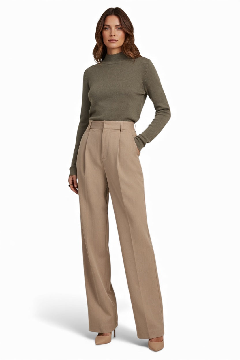 Tailored Hoge Taille Pantalon | Dames | Nouvél the Label