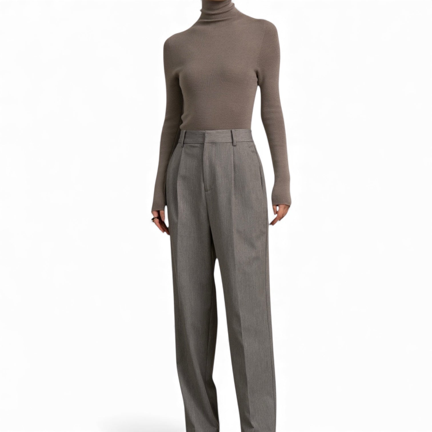 Tailored Hoge Taille Pantalon | Dames | Nouvél the Label