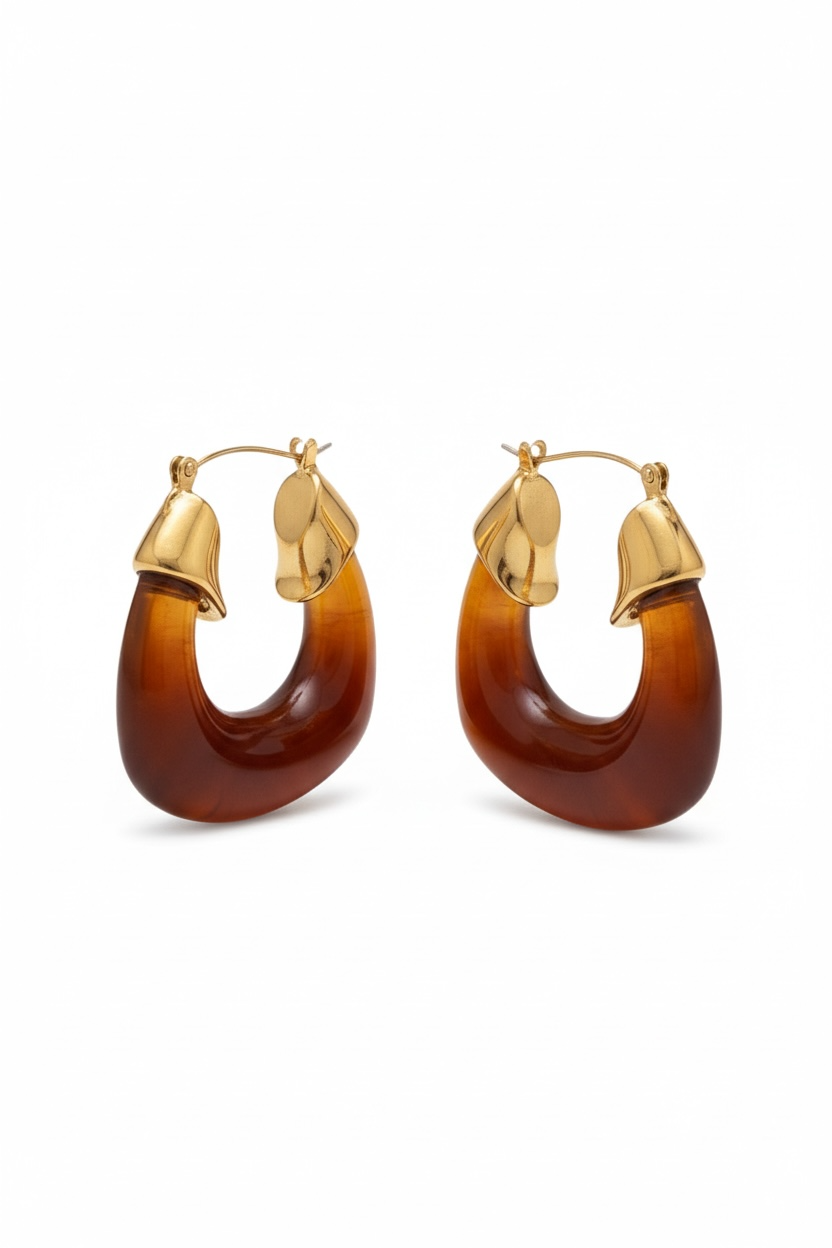 Minimalistische hoops oorbellen - Amber Goud