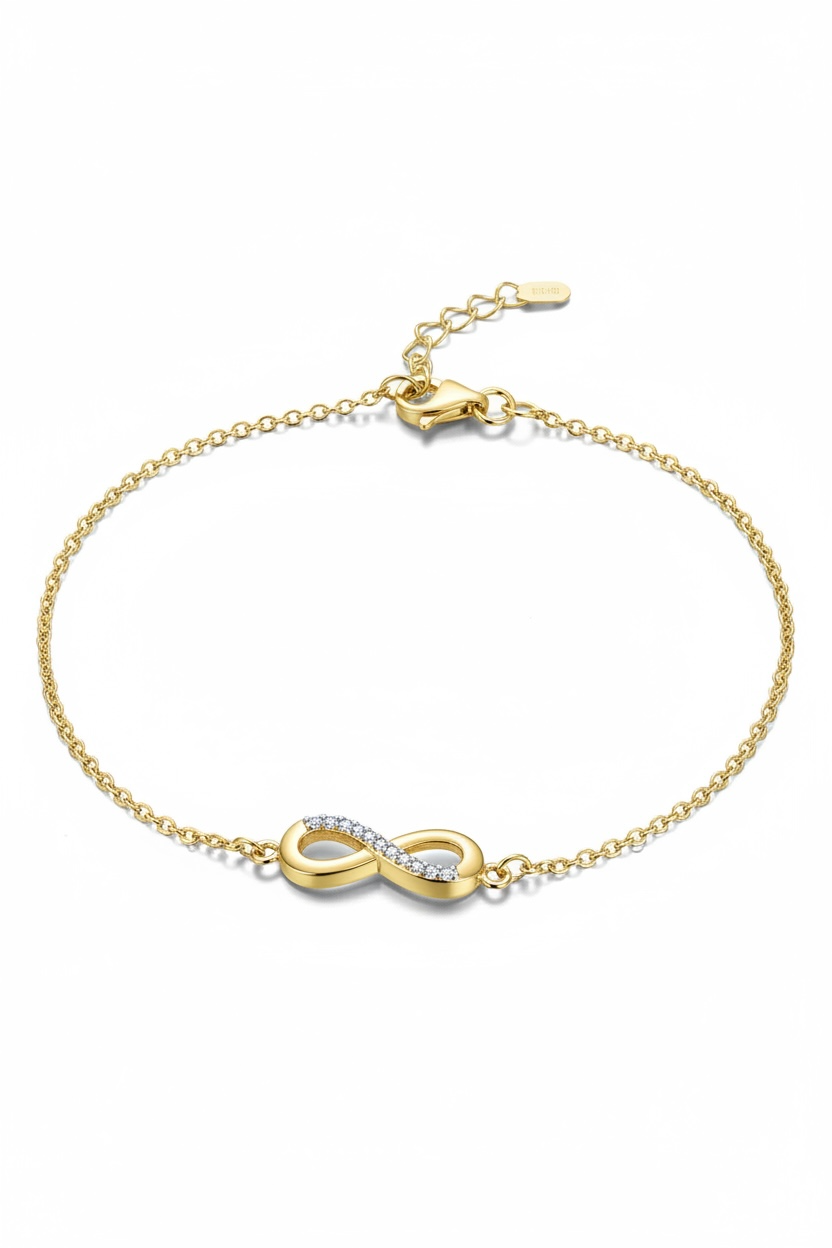 Infinity Armband | 18k Vermeil & Zirkonia
