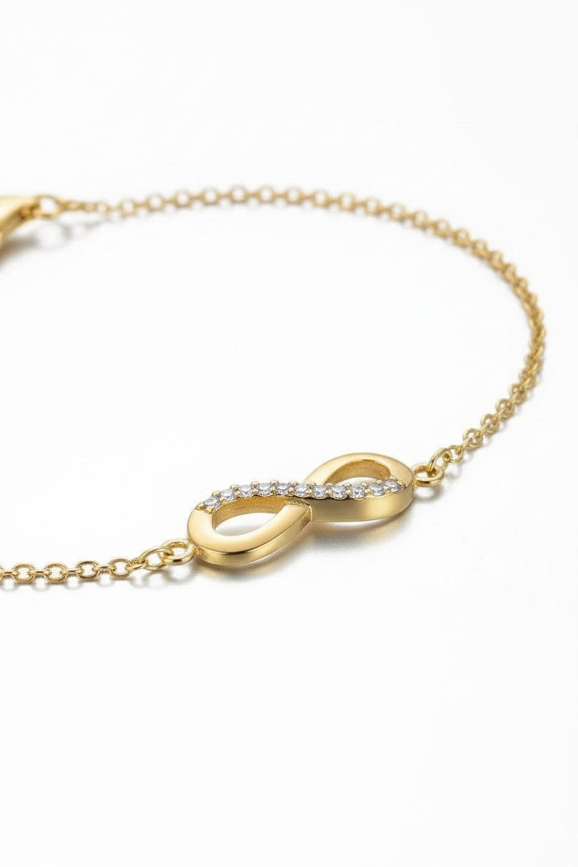 Infinity Armband | 18k Vermeil & Zirkonia