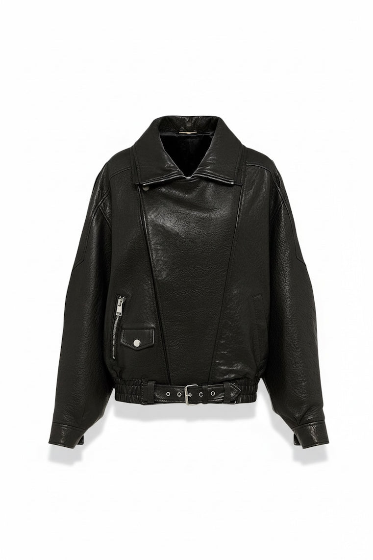 Premium leren biker jas