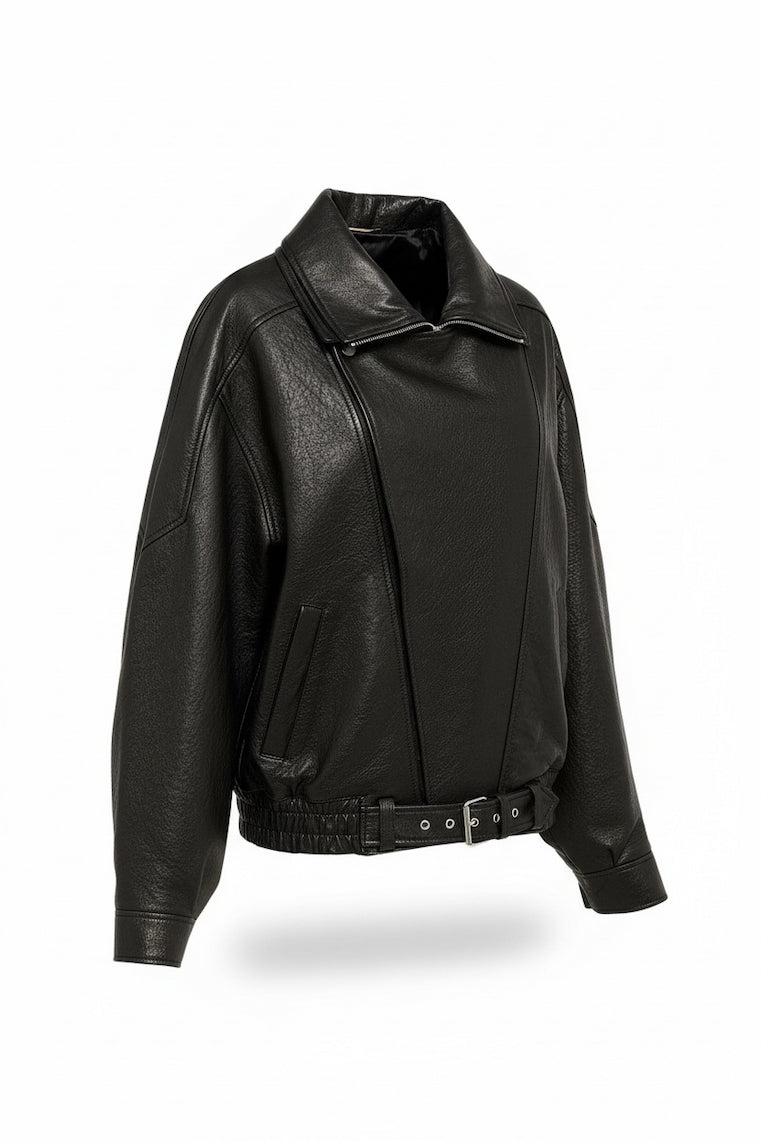 Premium leren biker jas