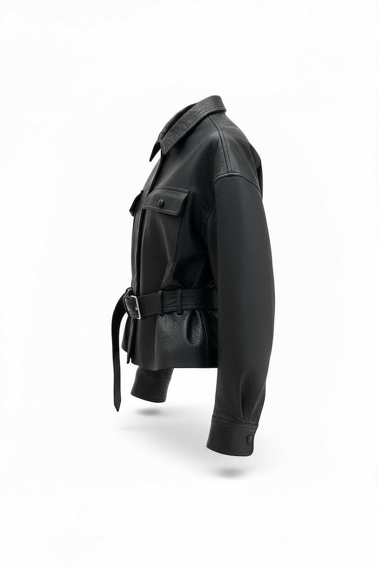 Signature leren jas van 100% echt schapenleer 