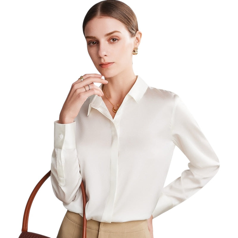 Zijden Blouse Overhemd | Dames | 100% Zijde Premium