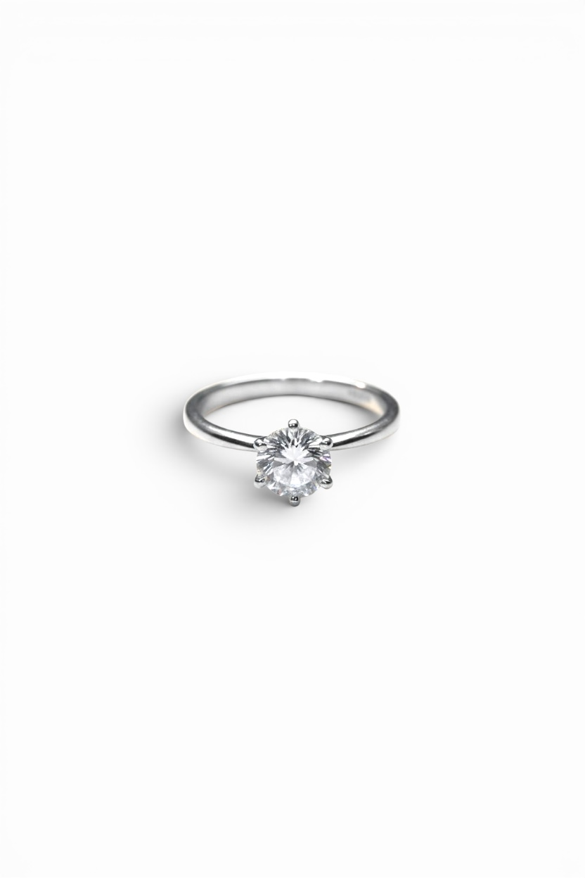 Moissanite Solitaire Ring
