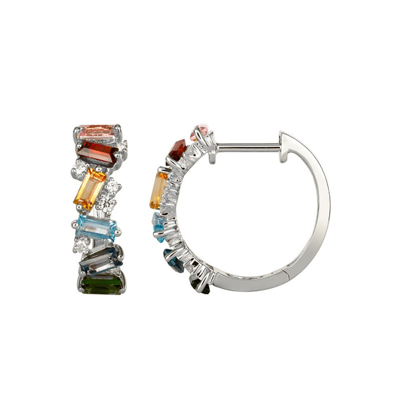 Atelier Irregular Hoops | 925 Sterling Zilver & Zirconia