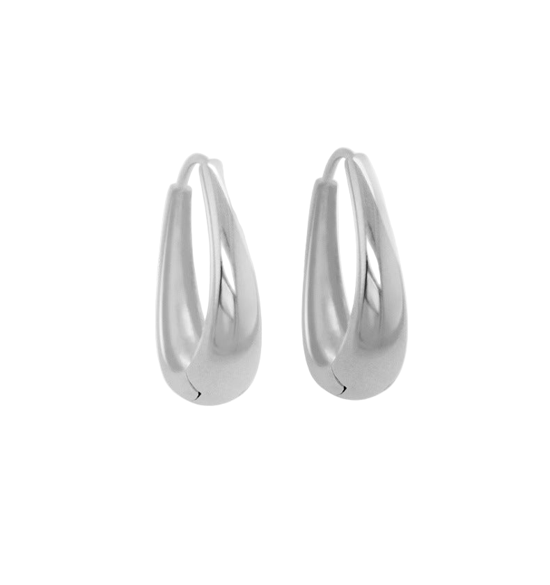 Drop Hoops | 18k Goud & 925 Zilver