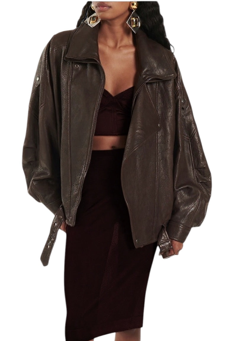 Leren Biker Jas Dames Zwart - Signature Leather Jacket