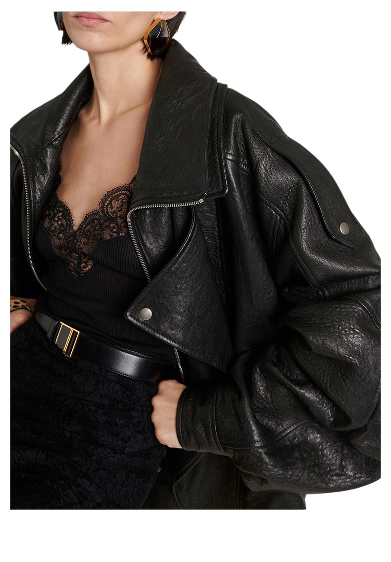 Leren Biker Jas Dames Zwart | Signature Leather Jacket